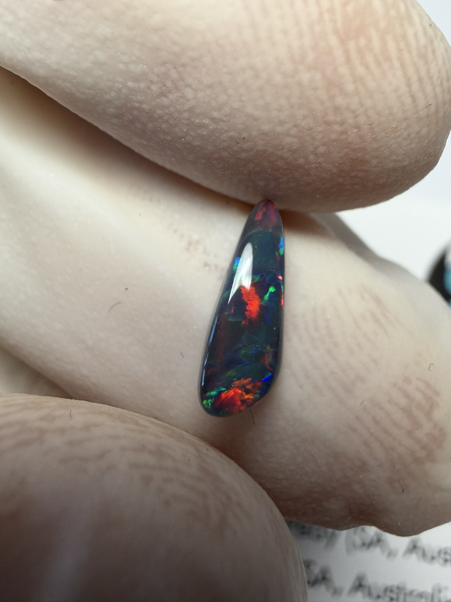 Opale noire australienne de Lightning Ridge de 0.51 ct (cLR-213) – Image 27