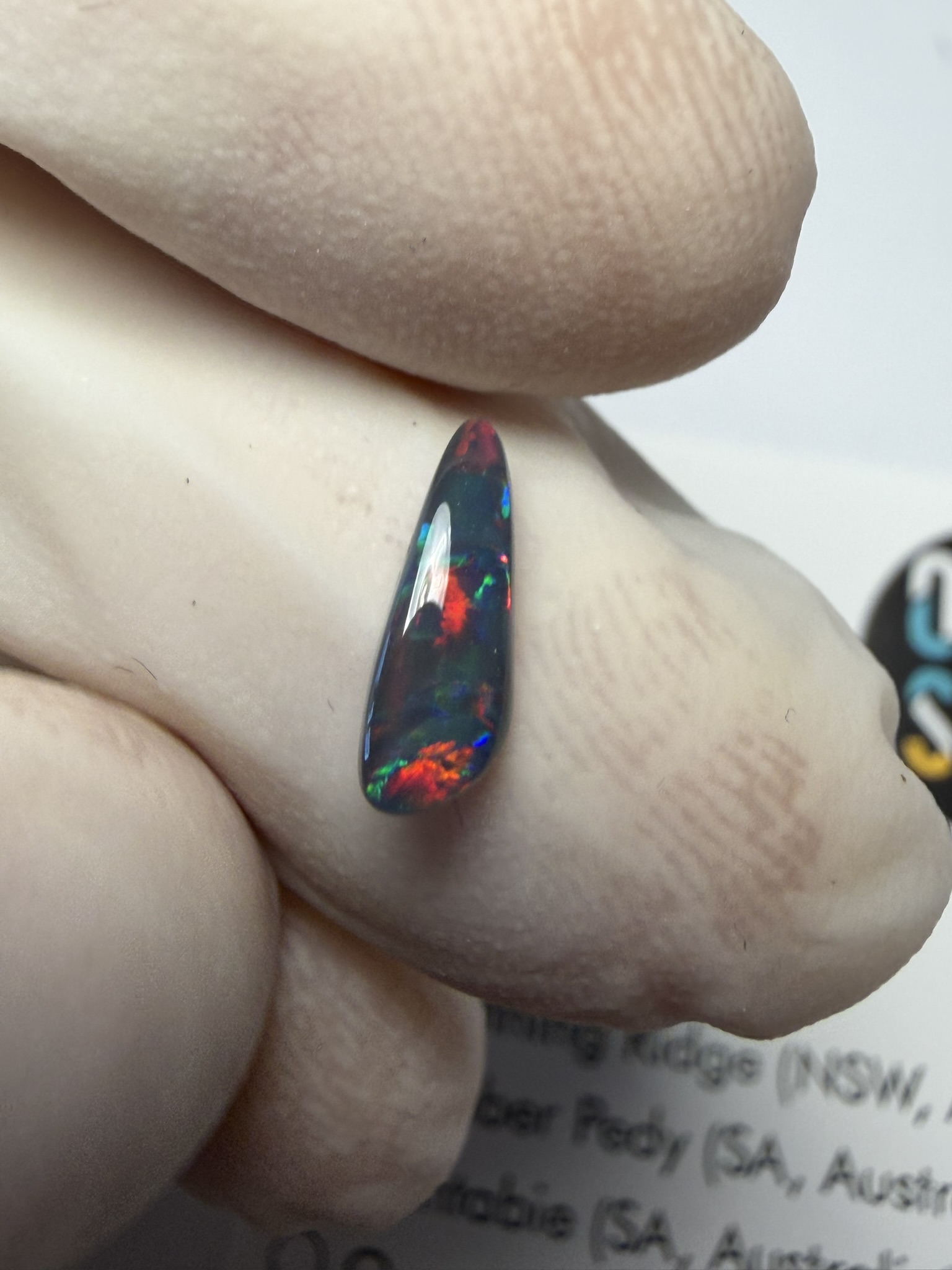 Opale noire australienne de Lightning Ridge de 0.51 ct (cLR-213) – Image 26
