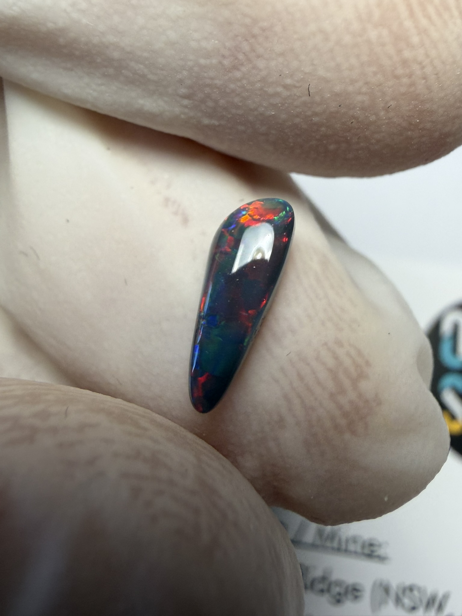 Opale noire australienne de Lightning Ridge de 0.51 ct (cLR-213) – Image 25