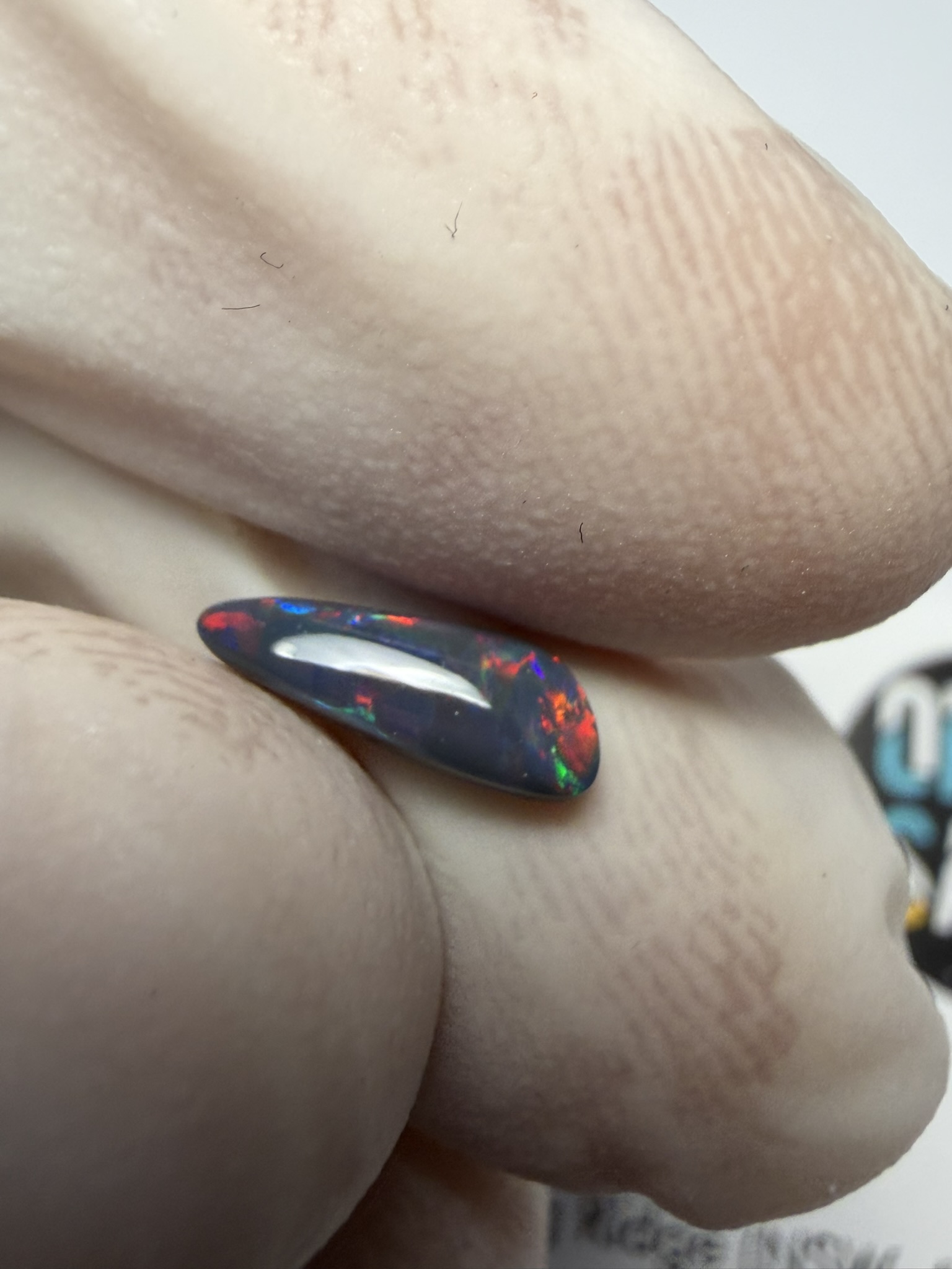 Opale noire australienne de Lightning Ridge de 0.51 ct (cLR-213) – Image 23