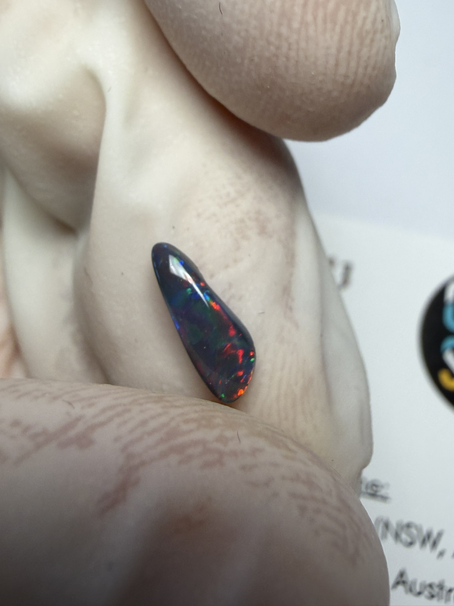 Opale noire australienne de Lightning Ridge de 0.51 ct (cLR-213) – Image 22