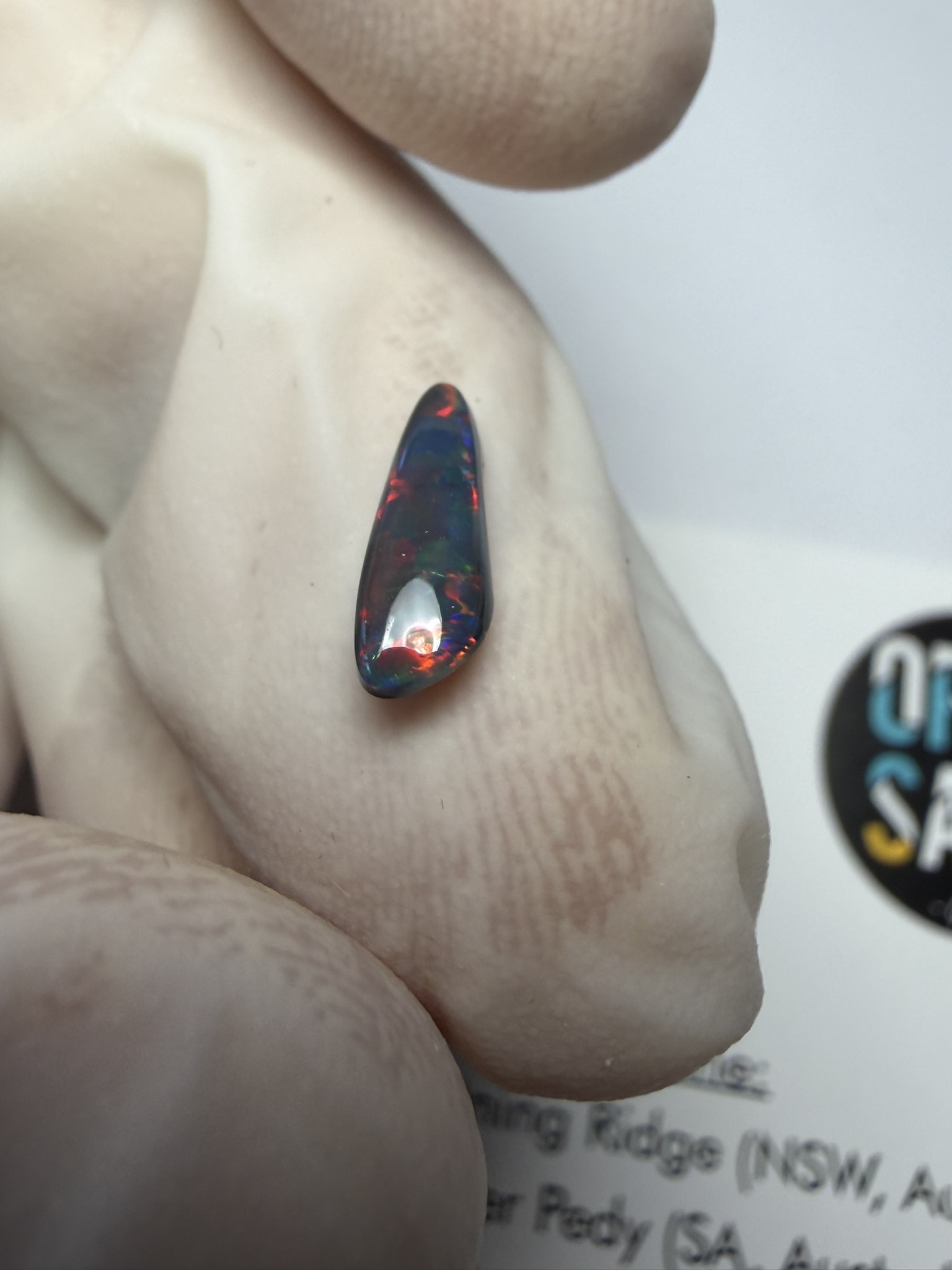 Opale noire australienne de Lightning Ridge de 0.51 ct (cLR-213) – Image 21