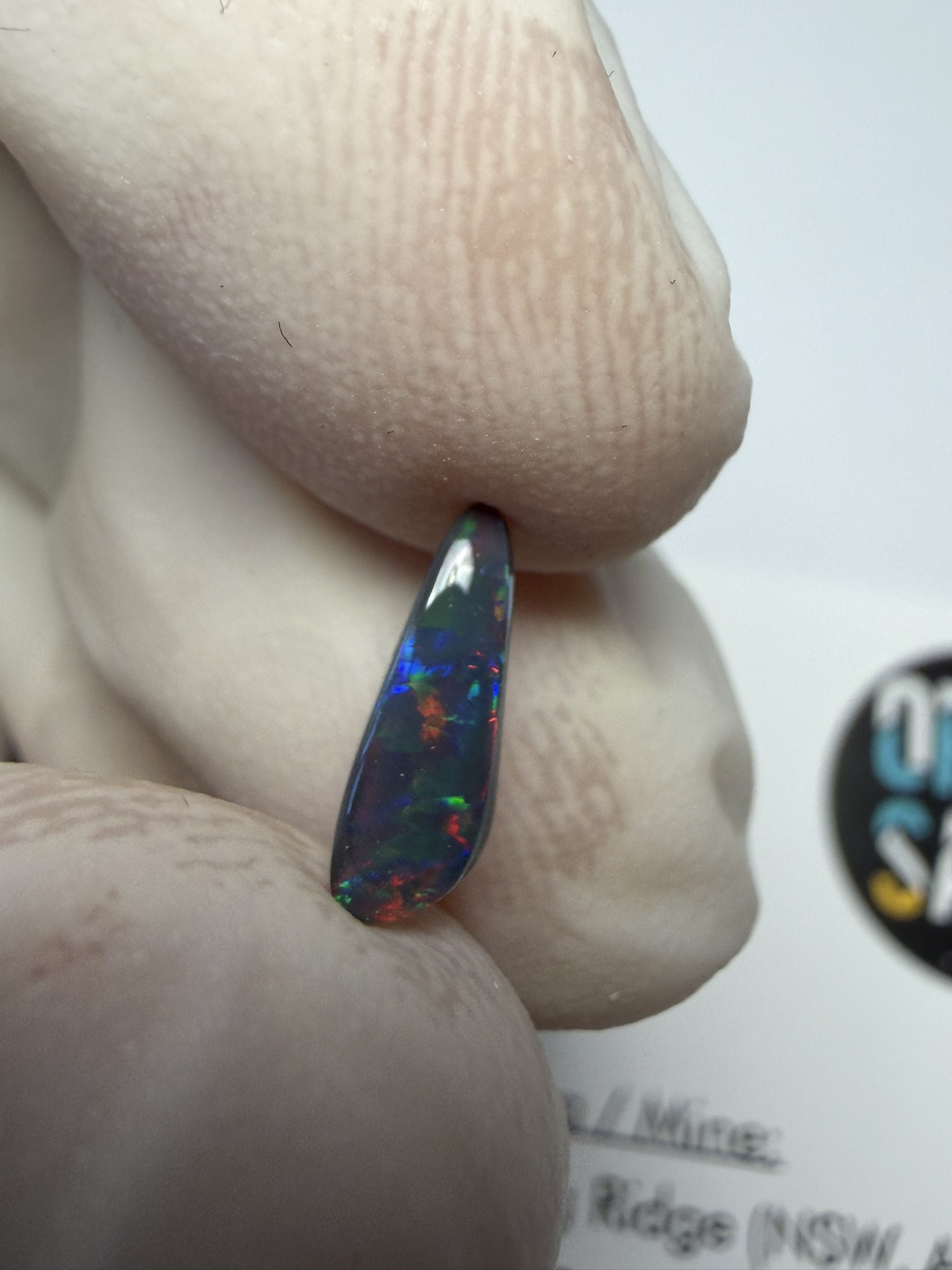 Opale noire australienne de Lightning Ridge de 0.51 ct (cLR-213) – Image 20
