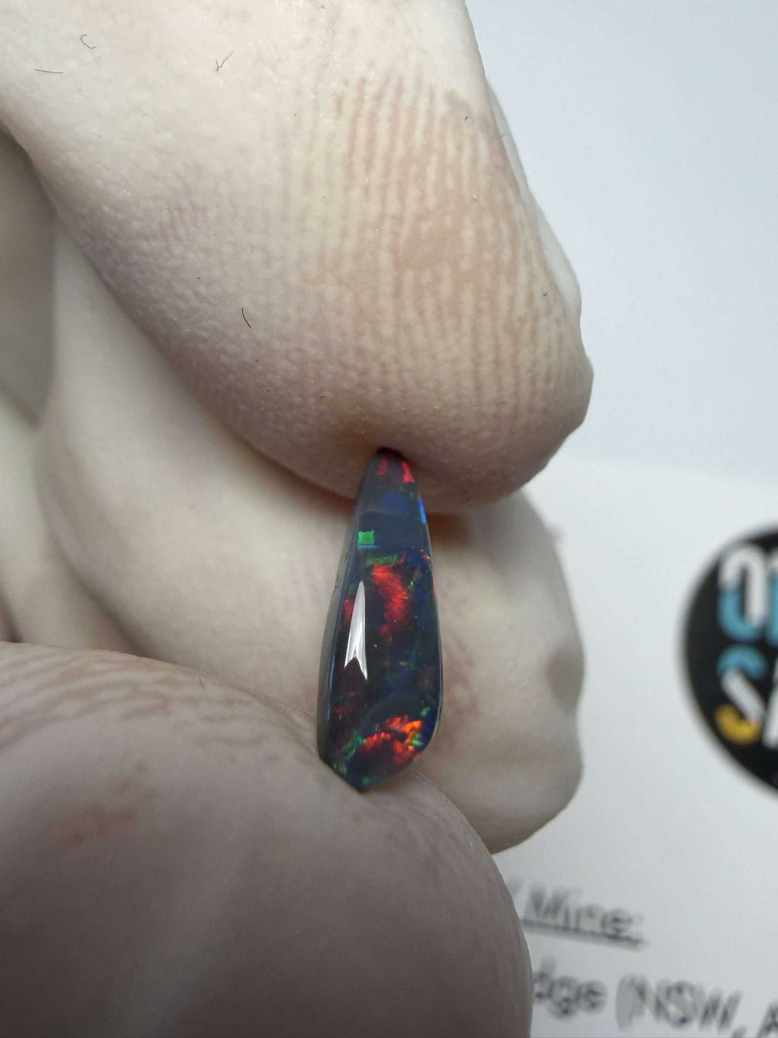 Opale noire australienne de Lightning Ridge de 0.51 ct (cLR-213) – Image 19