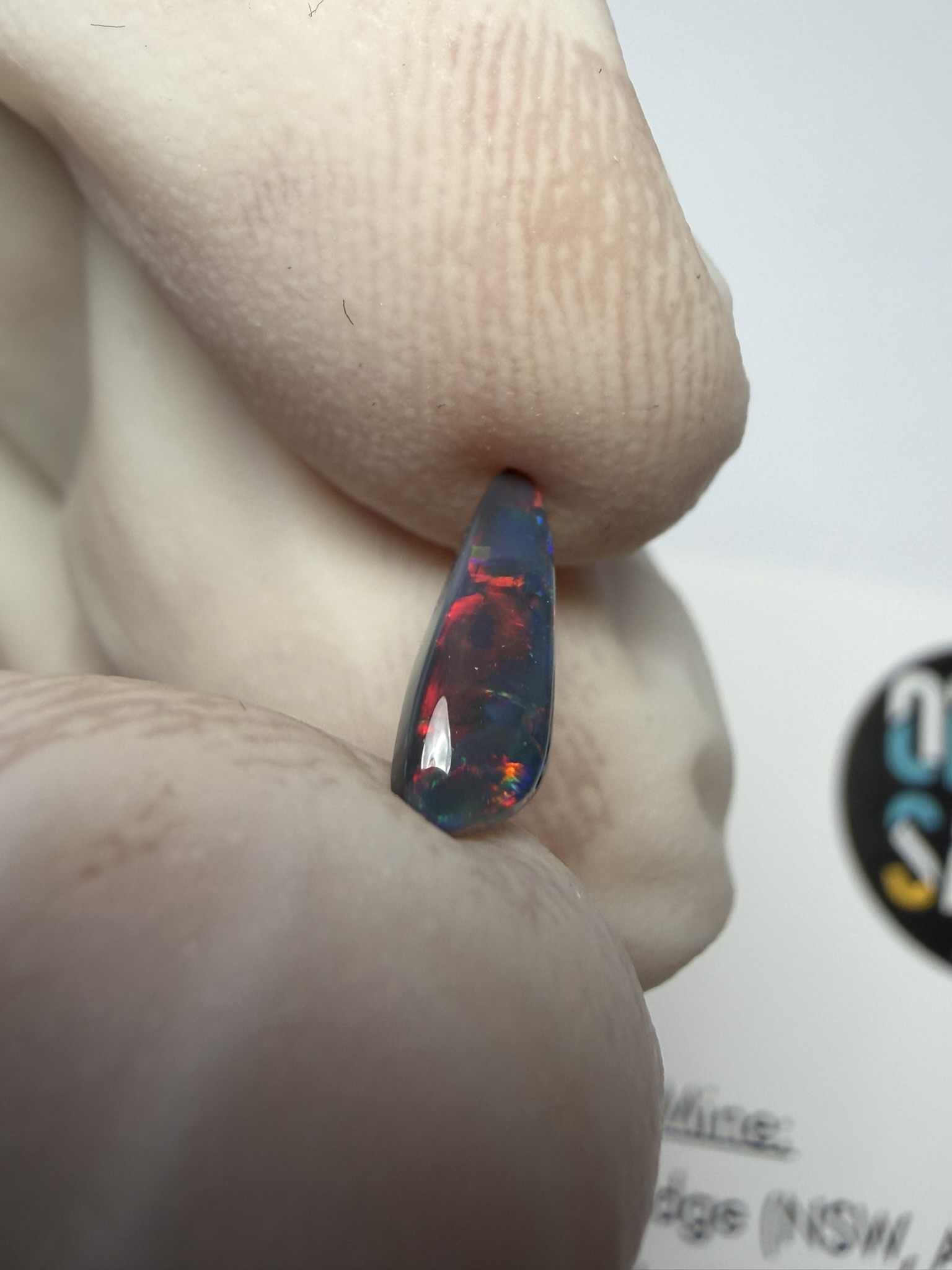 Opale noire australienne de Lightning Ridge de 0.51 ct (cLR-213) – Image 18