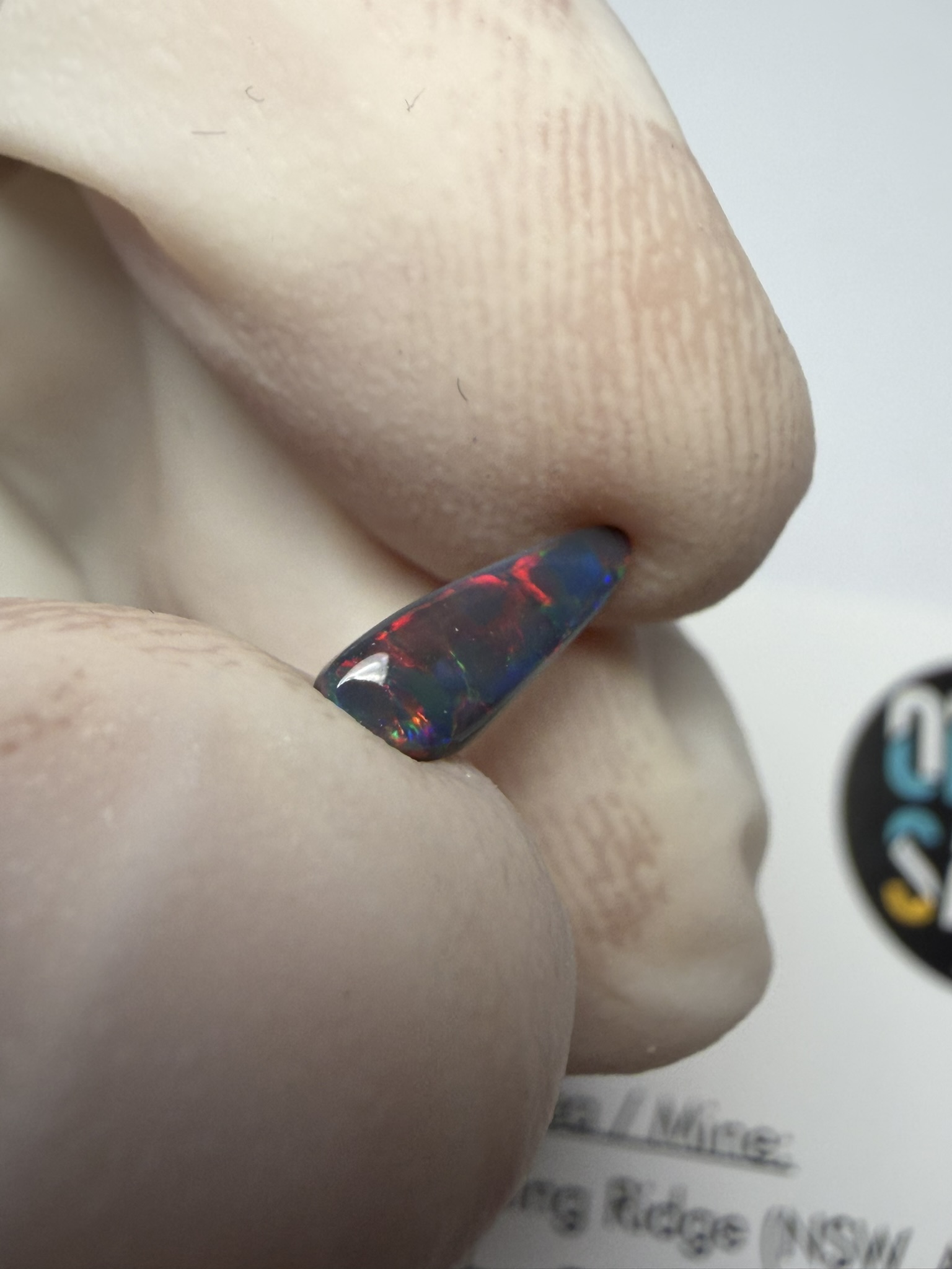 Opale noire australienne de Lightning Ridge de 0.51 ct (cLR-213) – Image 37