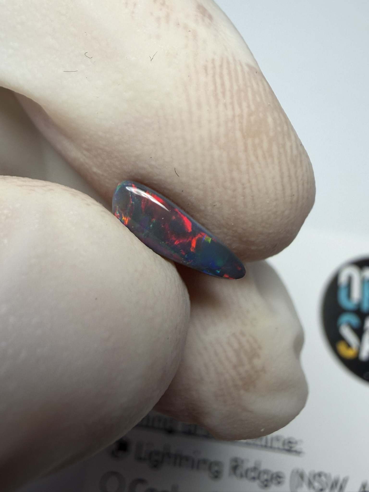 Opale noire australienne de Lightning Ridge de 0.51 ct (cLR-213) – Image 36