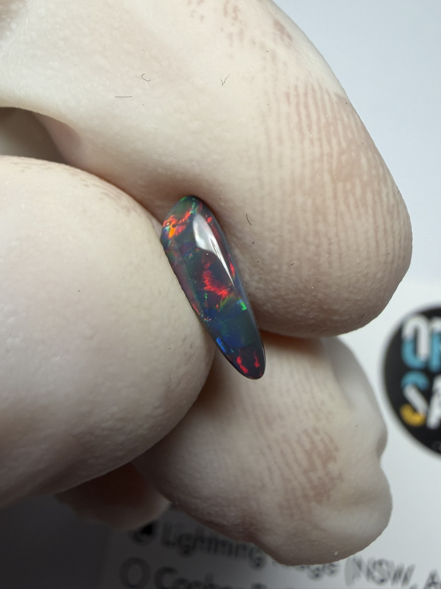 Opale noire australienne de Lightning Ridge de 0.51 ct (cLR-213) – Image 35
