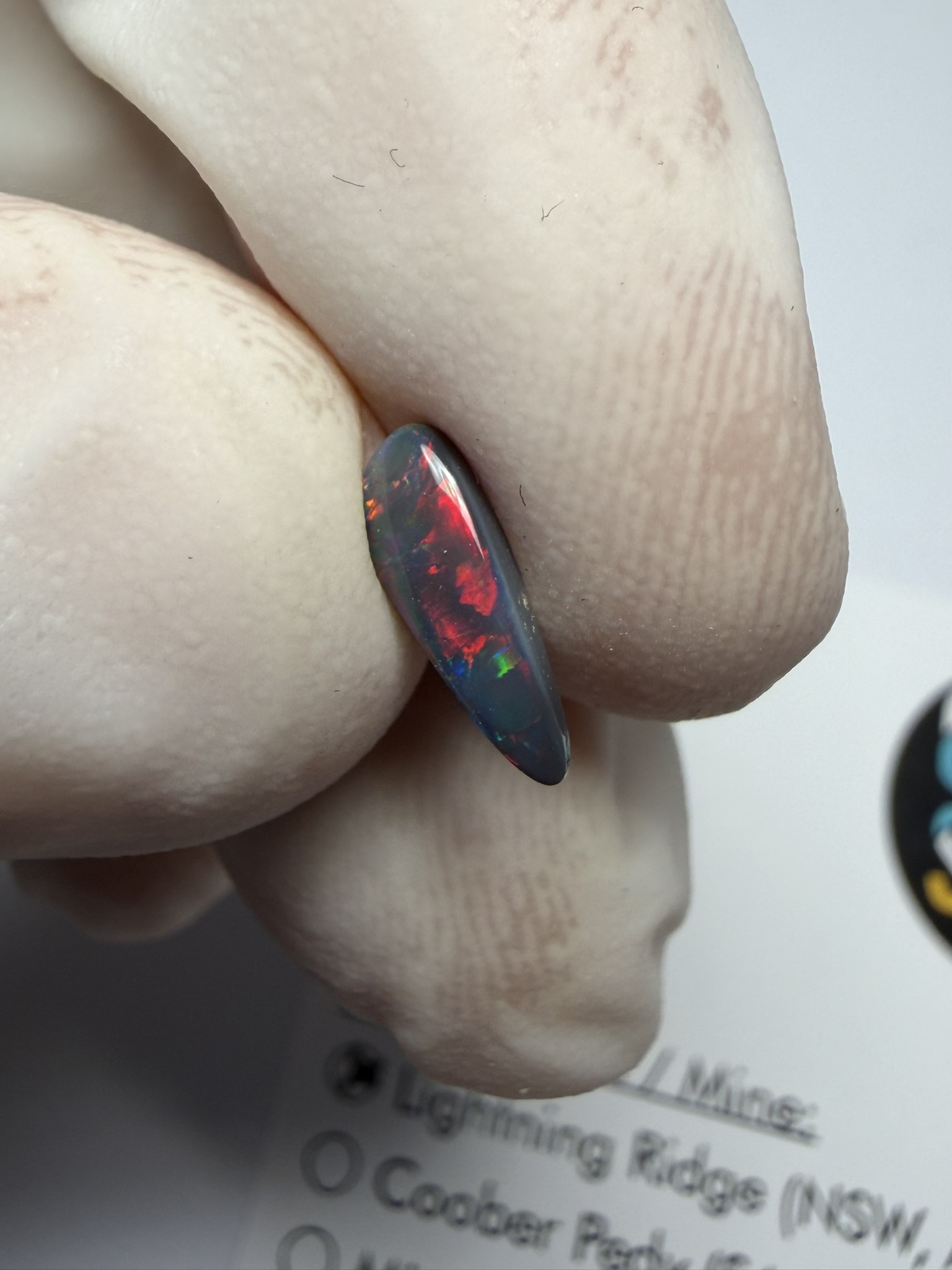 Opale noire australienne de Lightning Ridge de 0.51 ct (cLR-213) – Image 33