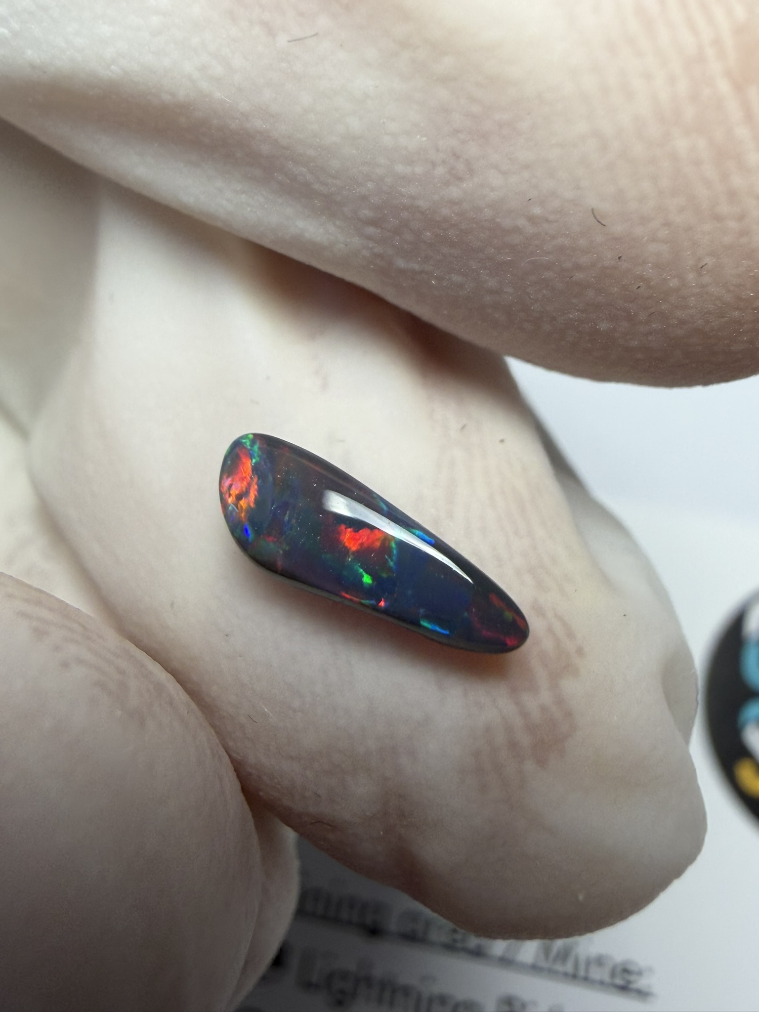 Opale noire australienne de Lightning Ridge de 0.51 ct (cLR-213) – Image 32