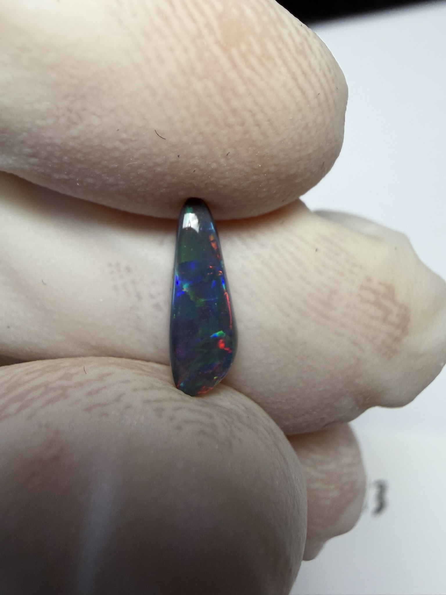 Opale noire australienne de Lightning Ridge de 0.51 ct (cLR-213) – Image 29