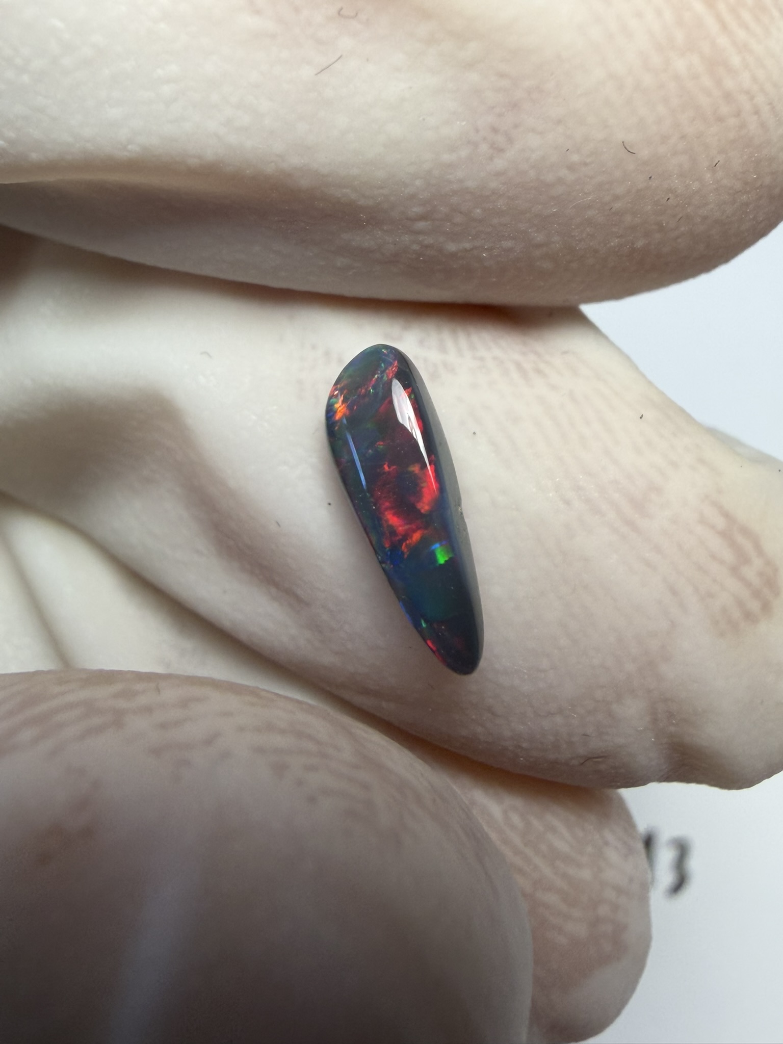 Opale noire australienne de Lightning Ridge de 0.51 ct (cLR-213) – Image 46