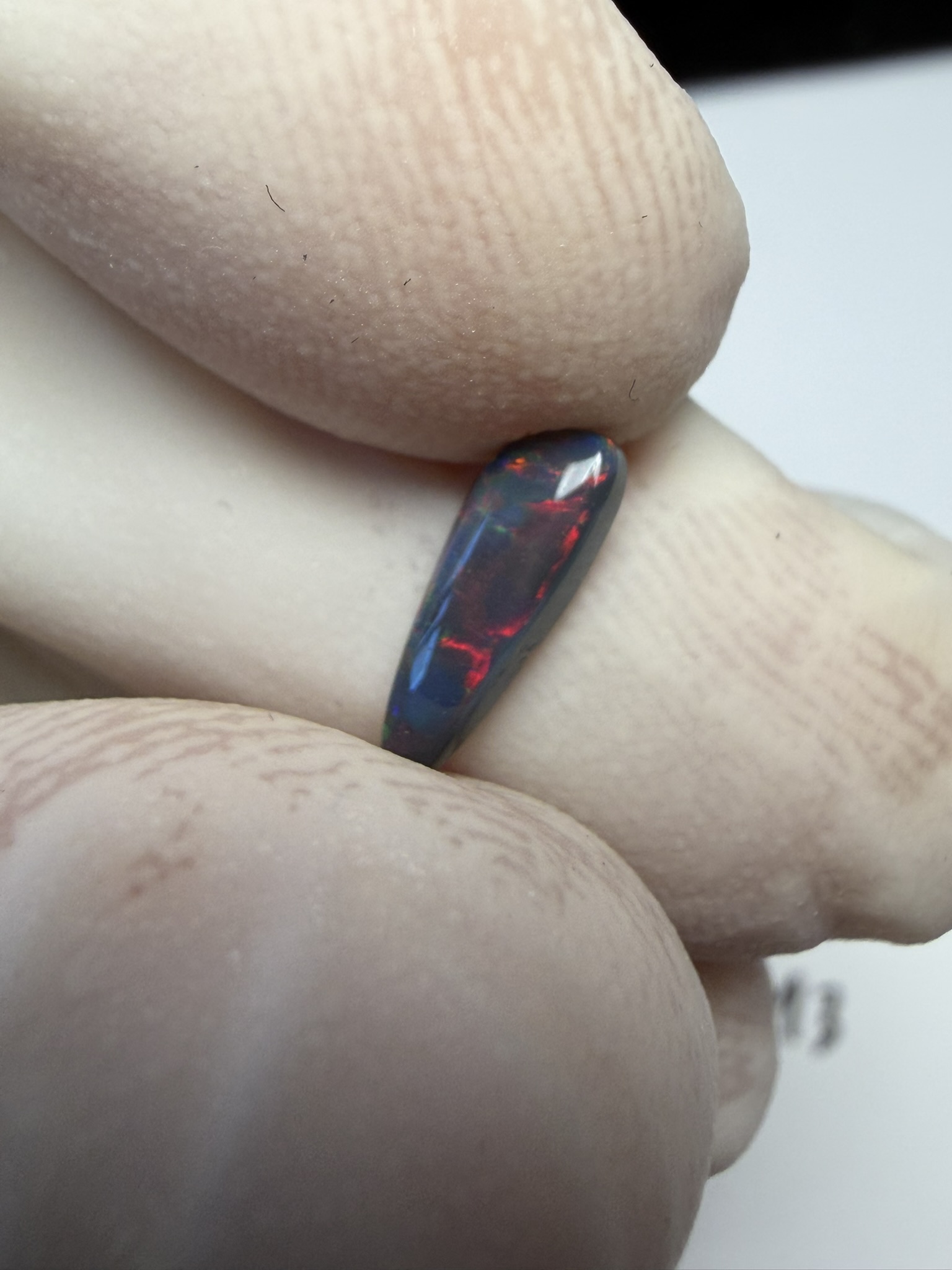 Opale noire australienne de Lightning Ridge de 0.51 ct (cLR-213) – Image 43