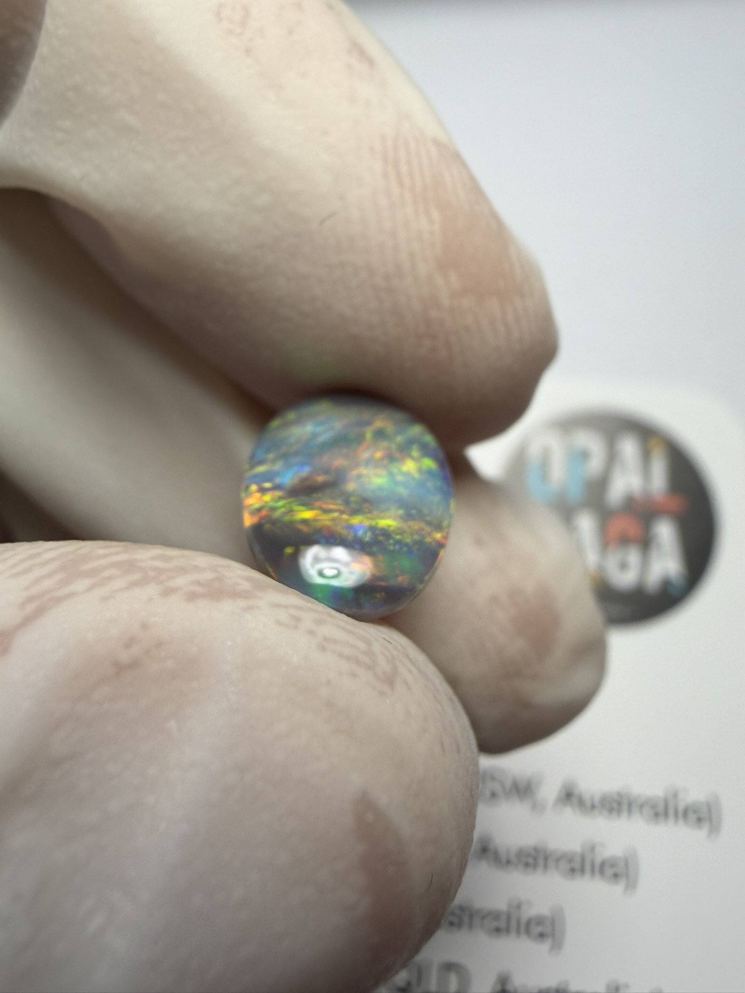 Opale foncée australienne de Lightning Ridge de 1.34 ct (cLR-214) – Image 17