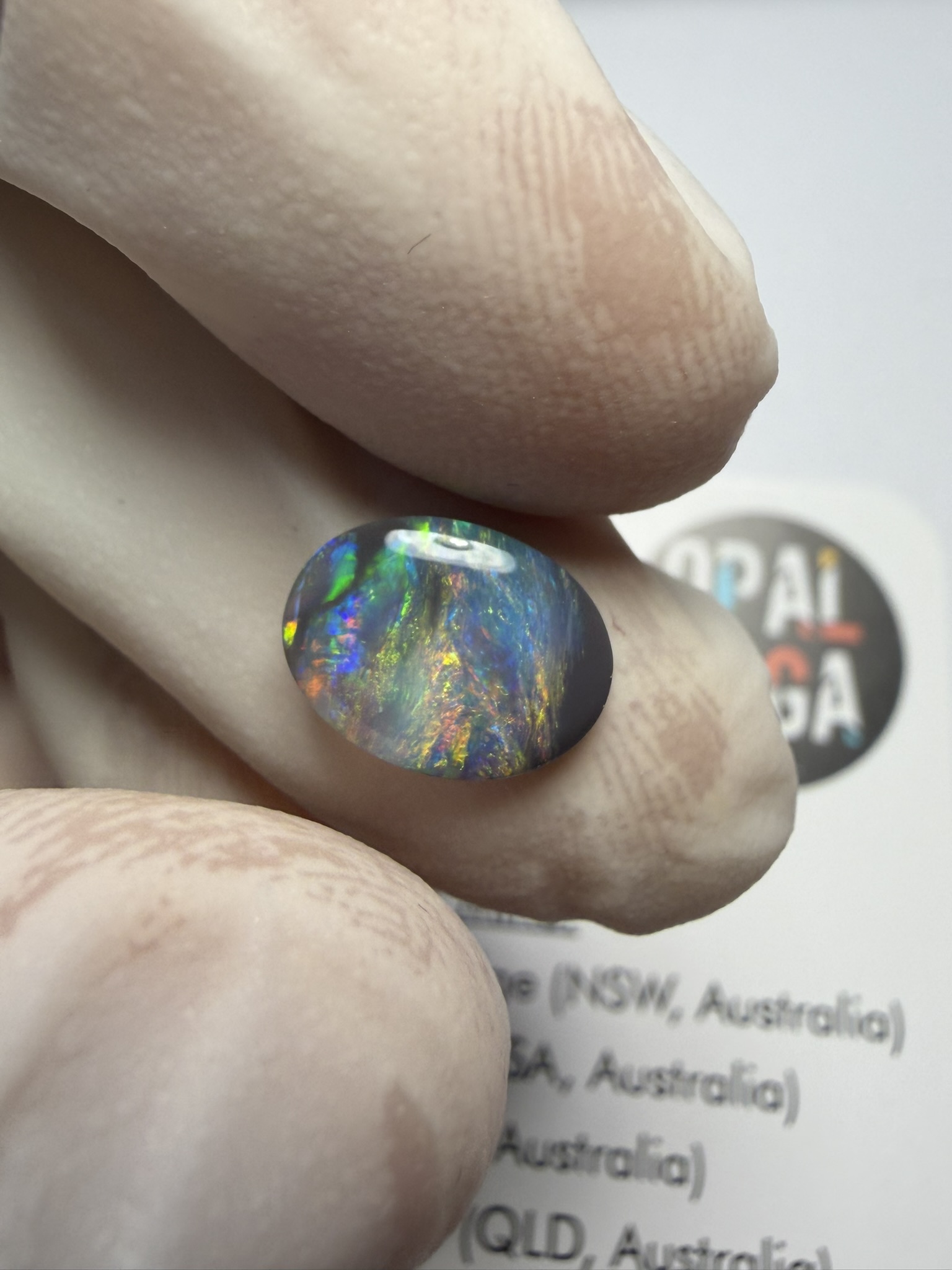 Opale foncée australienne de Lightning Ridge de 1.34 ct (cLR-214) – Image 14