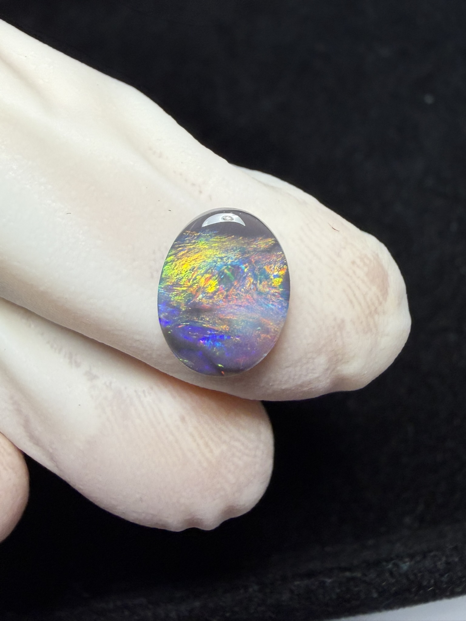 Opale foncée australienne de Lightning Ridge de 1.34 ct (cLR-214) – Image 24