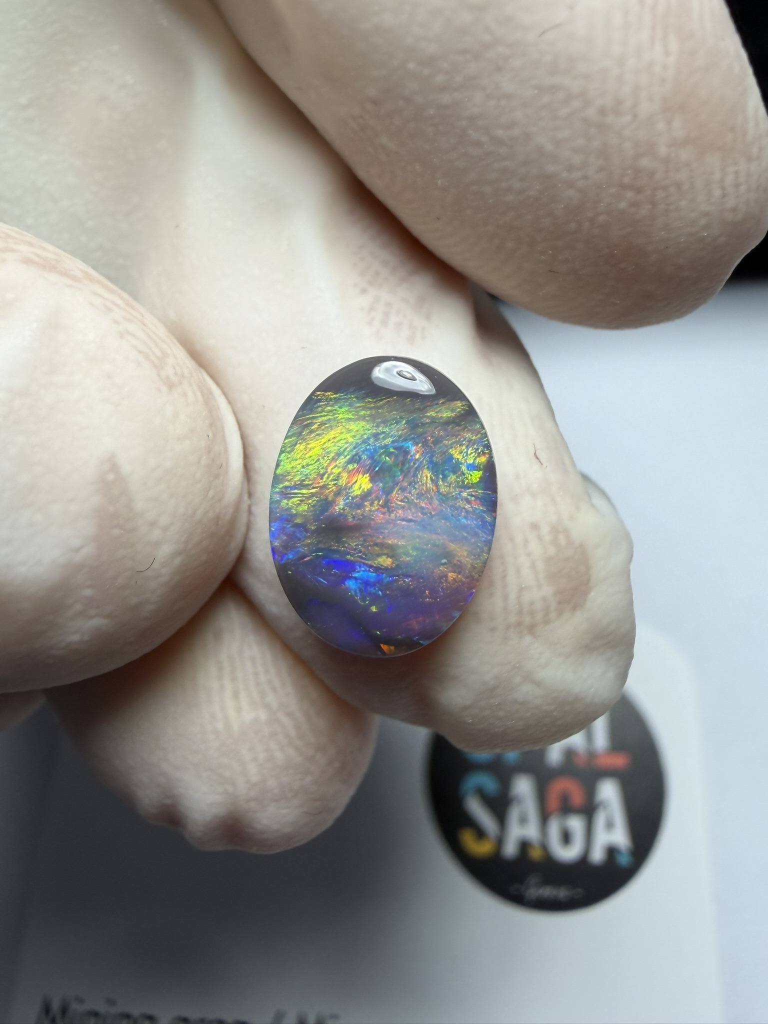 Opale foncée australienne de Lightning Ridge de 1.34 ct (cLR-214) – Image 37