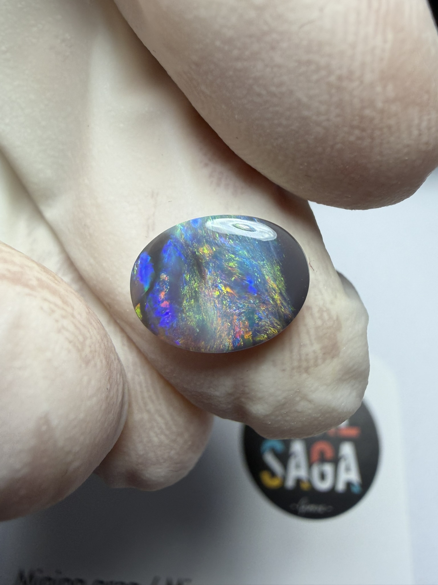 Opale foncée australienne de Lightning Ridge de 1.34 ct (cLR-214) – Image 36