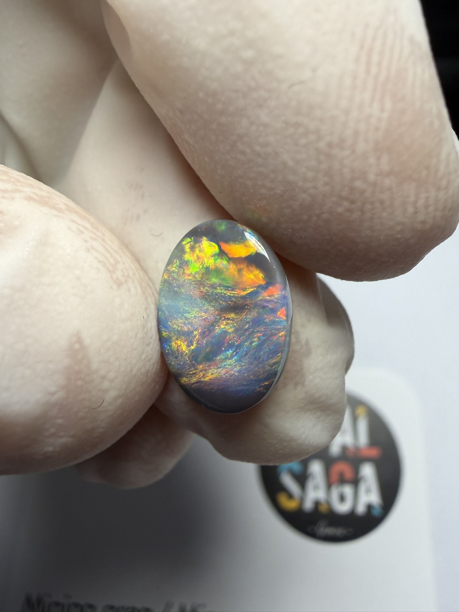 Opale foncée australienne de Lightning Ridge de 1.34 ct (cLR-214) – Image 33