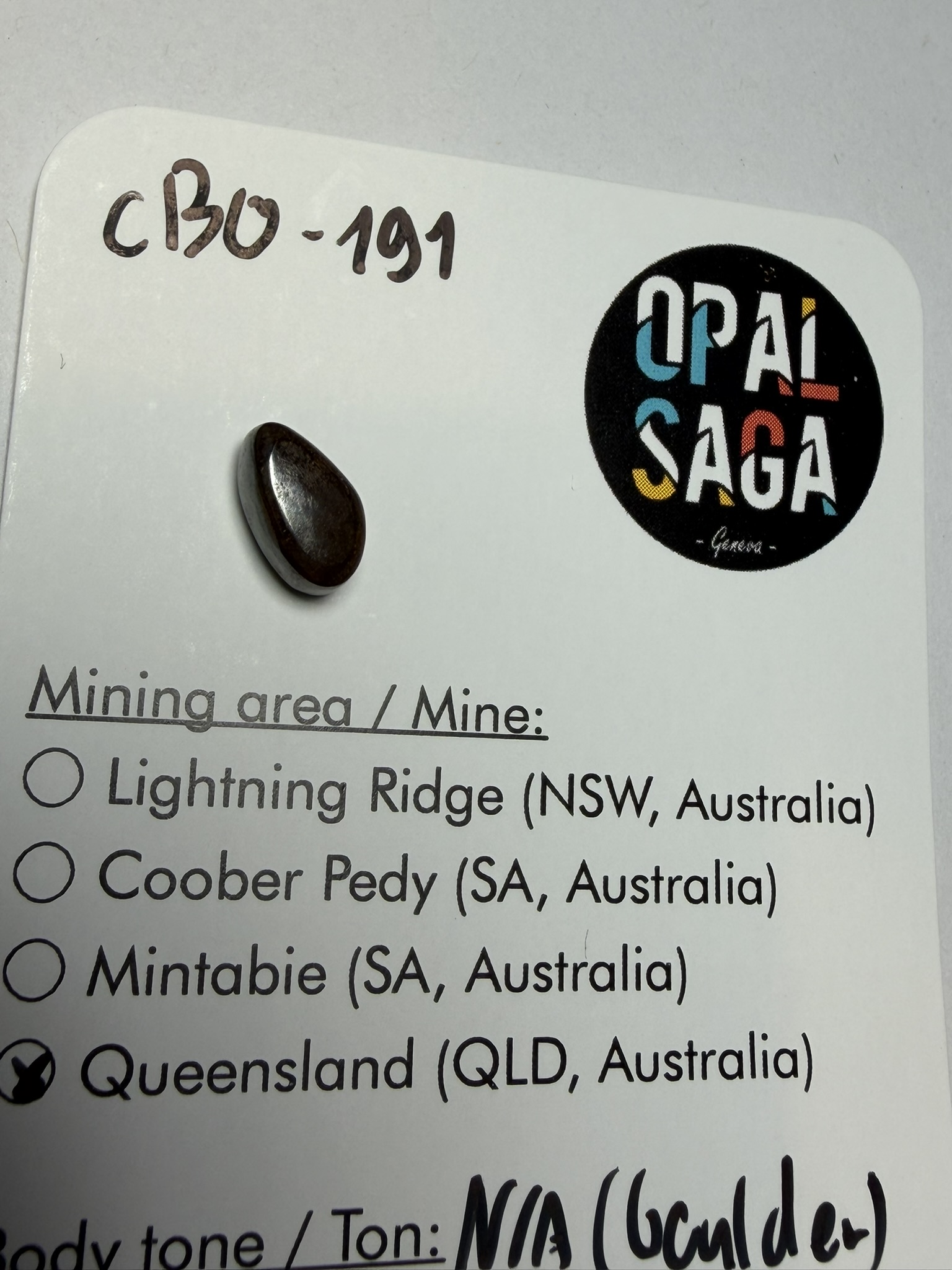 Opale boulder australienne de 2.29 ct (CBO-191) – Image 4