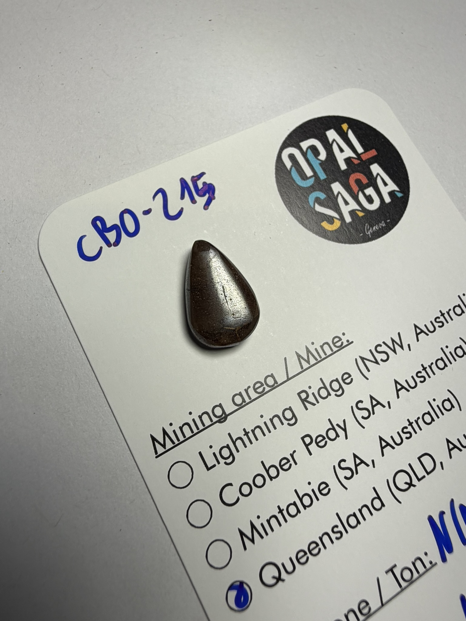 Opale boulder australienne de 4.96 ct (CBO-215) – Image 3
