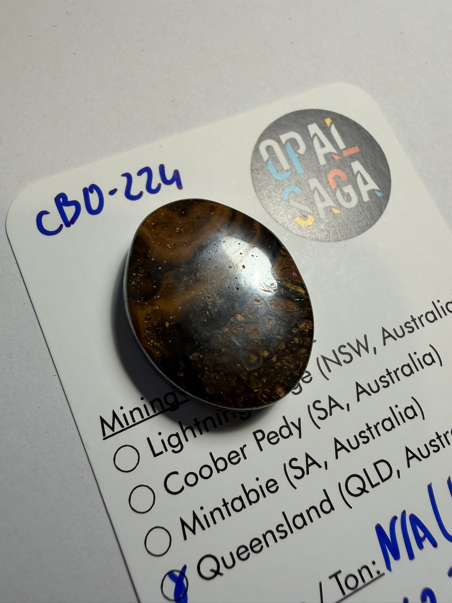 Opale boulder australienne de 42.3 ct (CBO-224) – Image 3