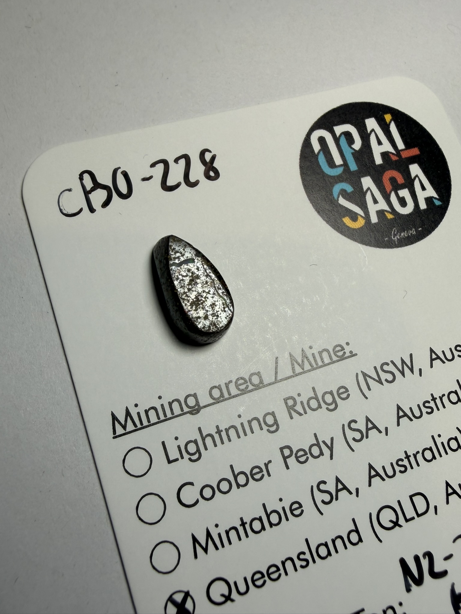RÉSERVÉ - Opale boulder australienne de 2.75 ct (CBO-228) – Image 3