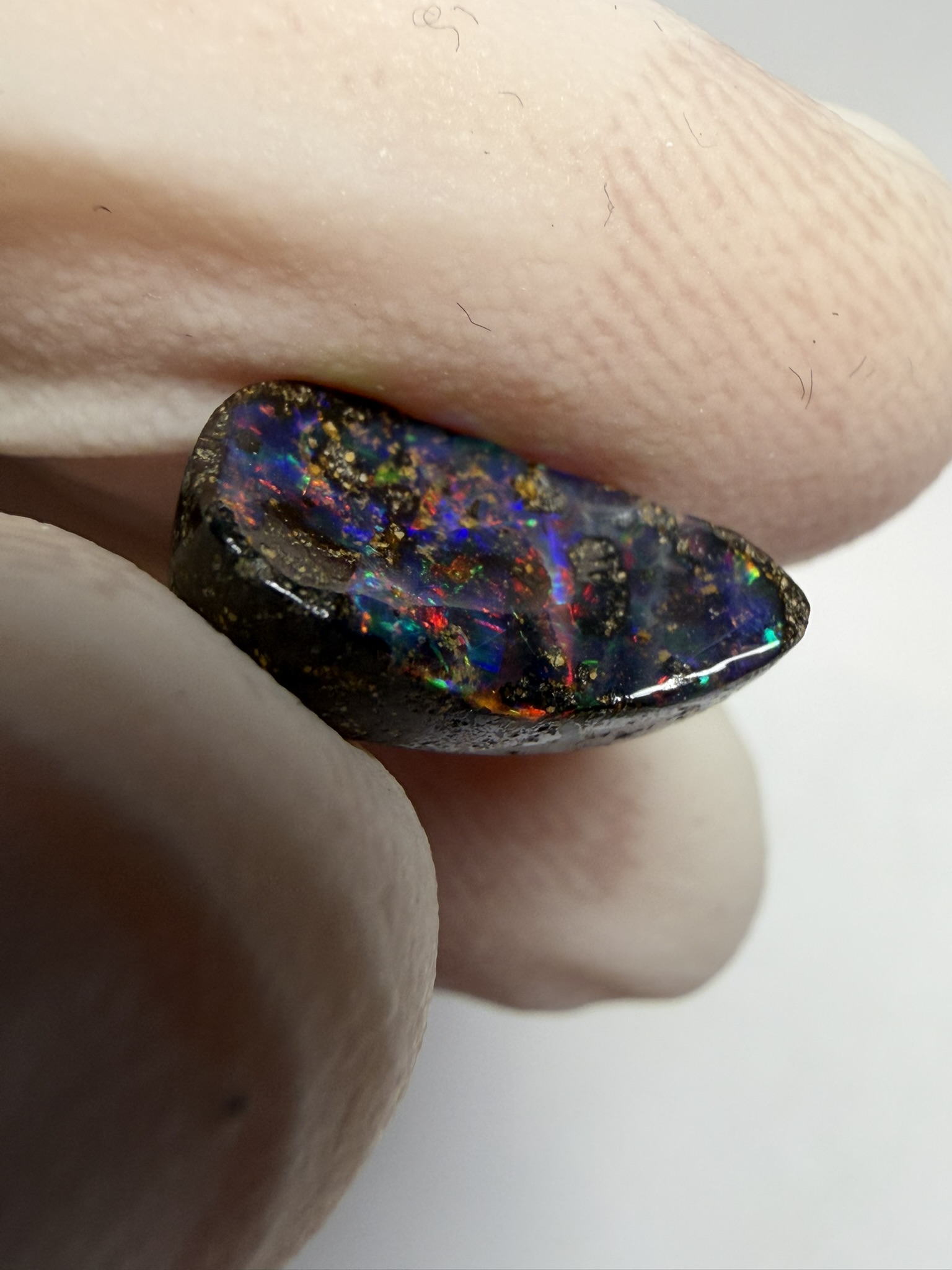RÉSERVÉ - Opale boulder australienne de 2.75 ct (CBO-228) – Image 27