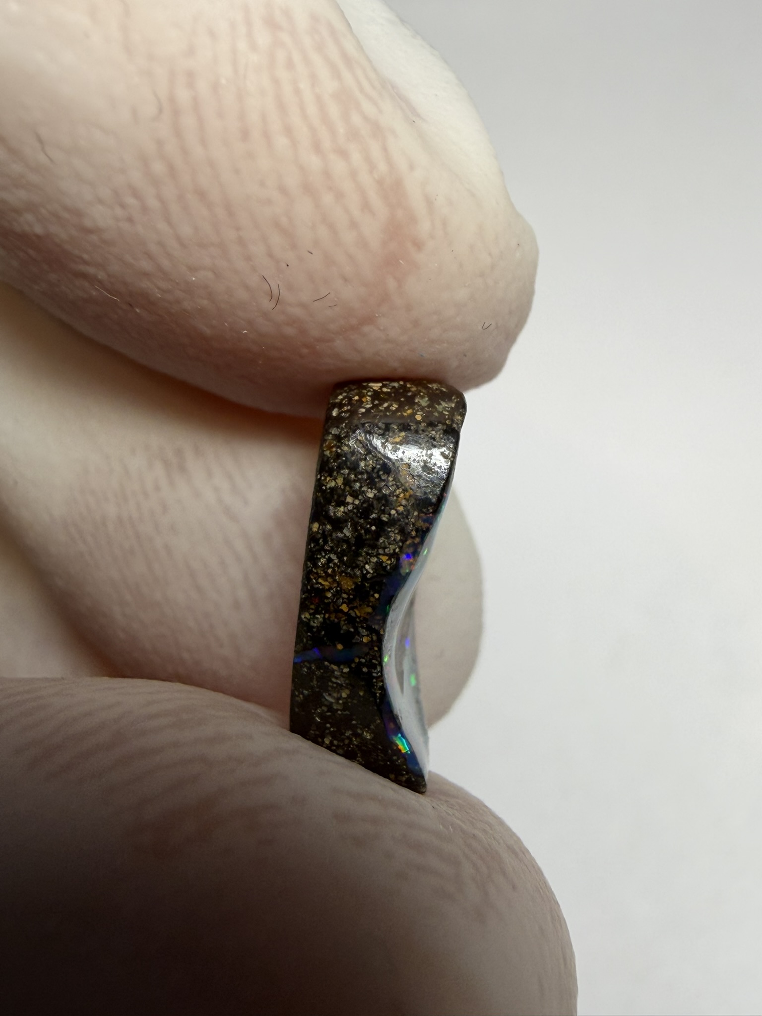 RÉSERVÉ - Opale boulder australienne de 2.75 ct (CBO-228) – Image 34