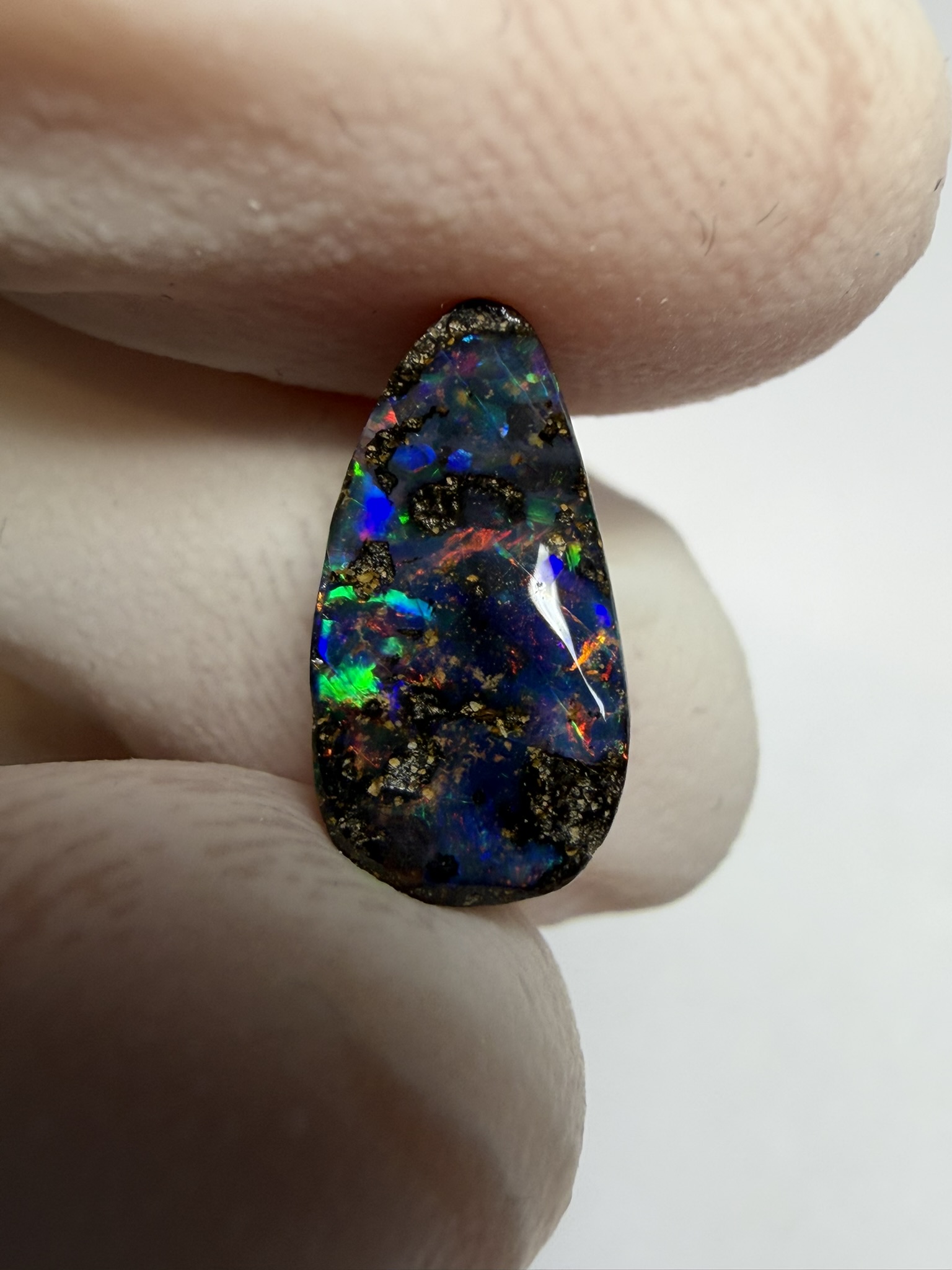 RÉSERVÉ - Opale boulder australienne de 2.75 ct (CBO-228) – Image 46