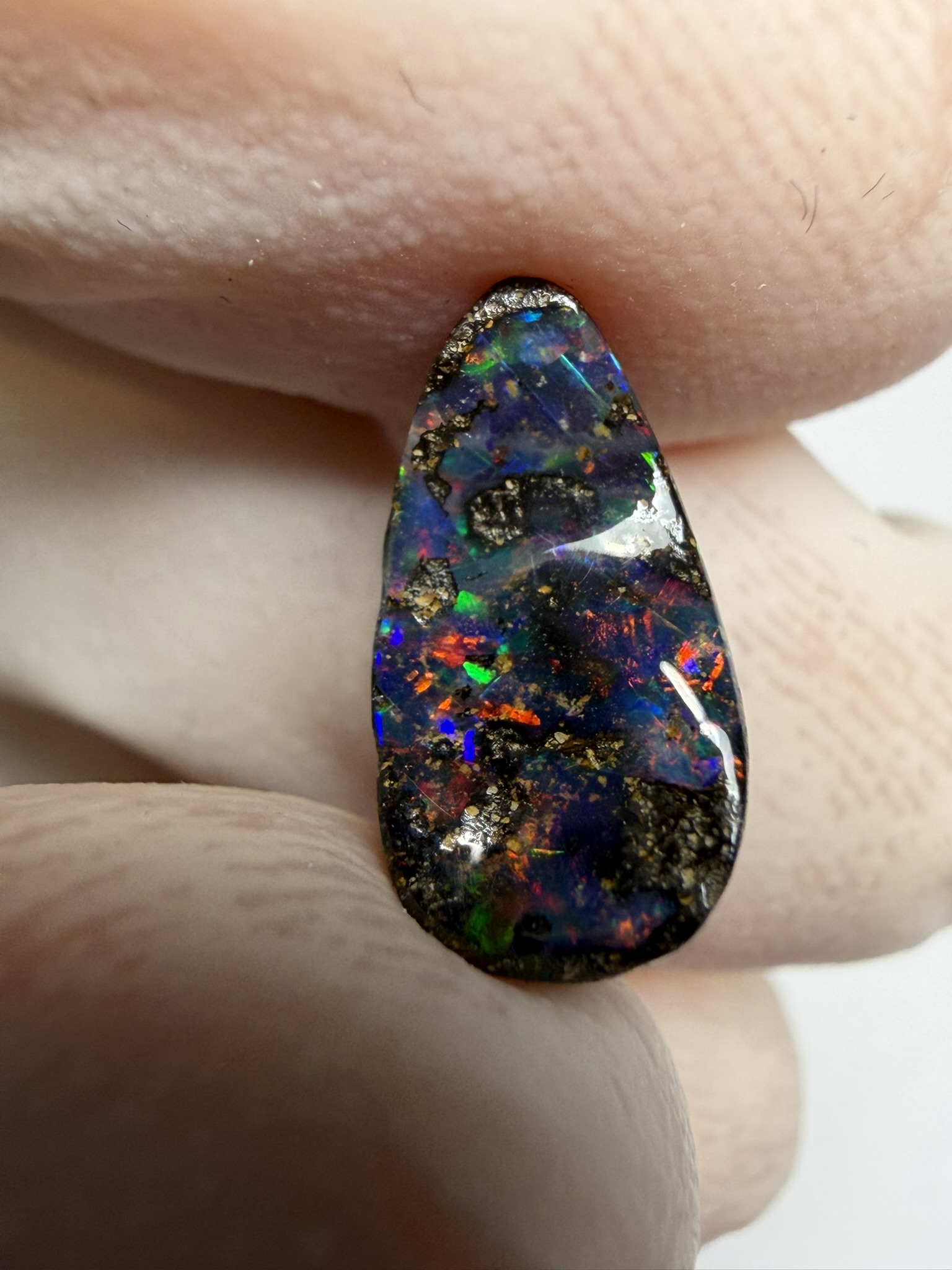 RÉSERVÉ - Opale boulder australienne de 2.75 ct (CBO-228) – Image 43