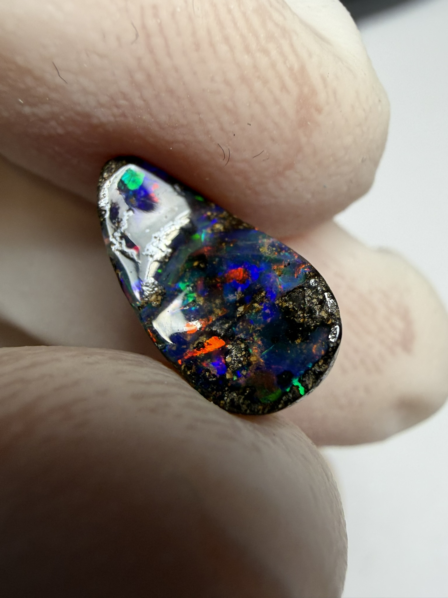 RÉSERVÉ - Opale boulder australienne de 2.75 ct (CBO-228) – Image 42