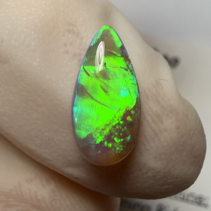 Opale cristal foncée australienne de Lightning Ridge de 1.25 ct (cLR-200)