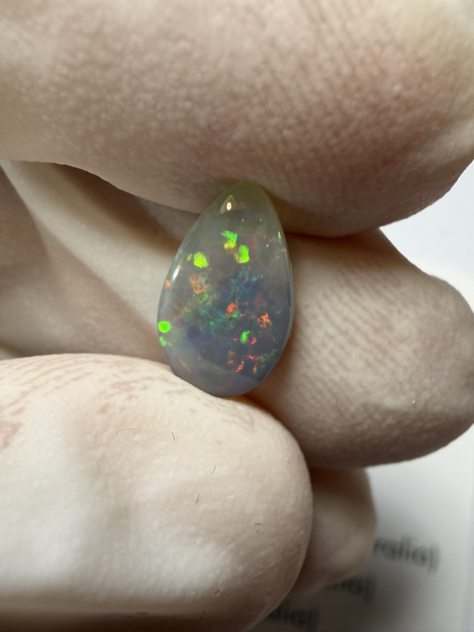 Opale semi-cristal australienne de Lightning Ridge de 1.05 ct (cLR-208) – Image 6