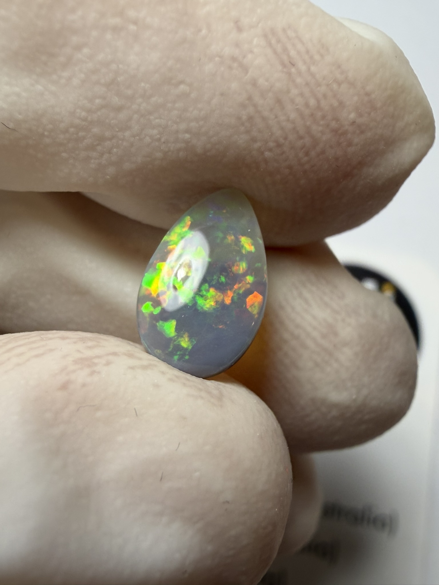 Opale semi-cristal australienne de Lightning Ridge de 1.05 ct (cLR-208) – Image 17