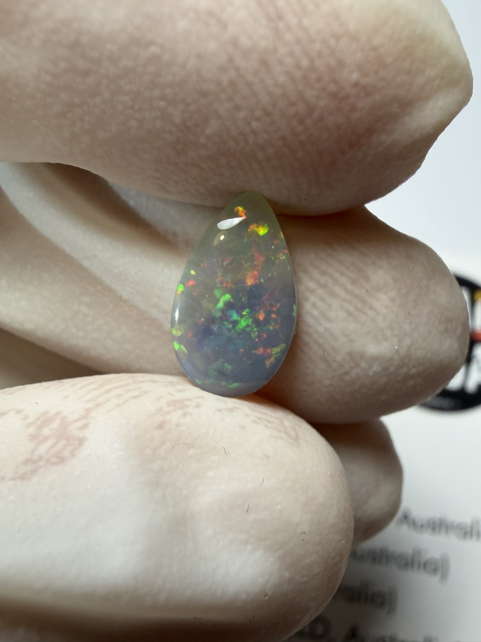 Opale semi-cristal australienne de Lightning Ridge de 1.05 ct (cLR-208) – Image 15
