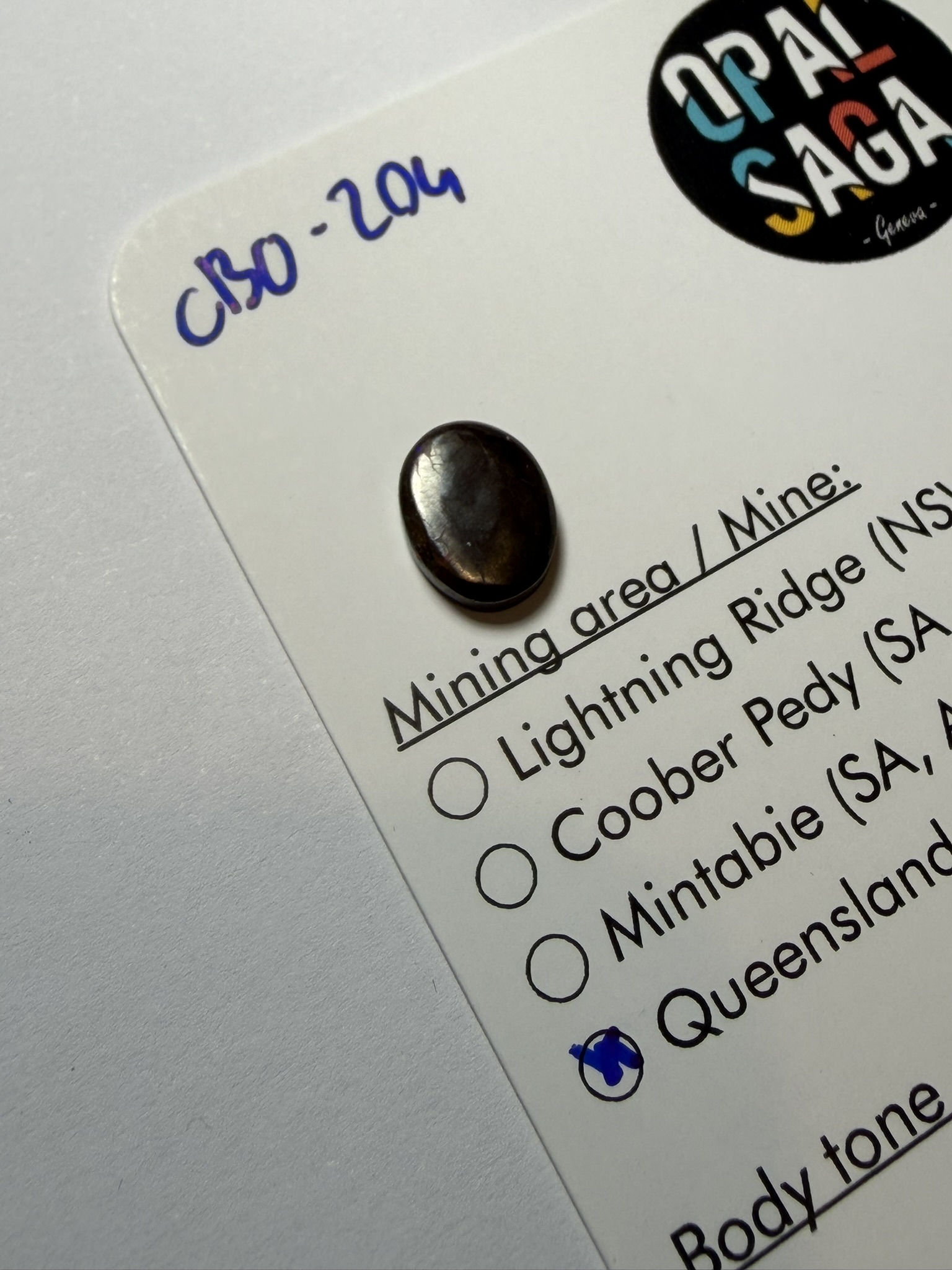 Opale boulder australienne de 1.82 ct (CBO-204) – Image 4
